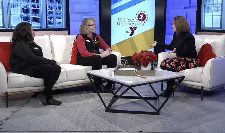 Melissa Williams and Vicky Foresman from the YMCA of Greater Des Moines on Hello Iowa.