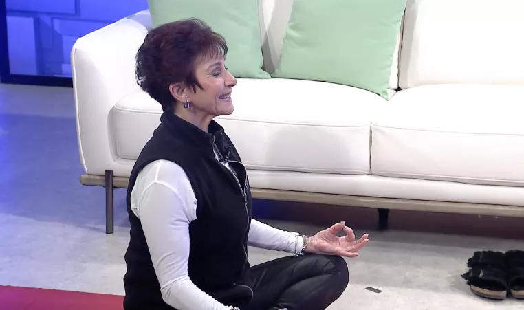 YMCA instructor Toni Jacobson leads a mindful yoga practice.