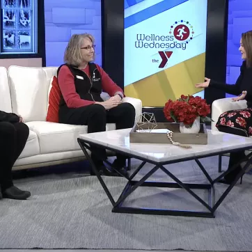 Melissa Williams and Vicky Foresman from the YMCA of Greater Des Moines on Hello Iowa.