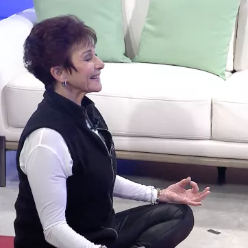 YMCA instructor Toni Jacobson leads a mindful yoga practice.