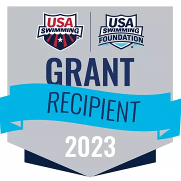 USA Swimming Logo, USA Swimming Foundation Logo, "Grant Recipient 2023"