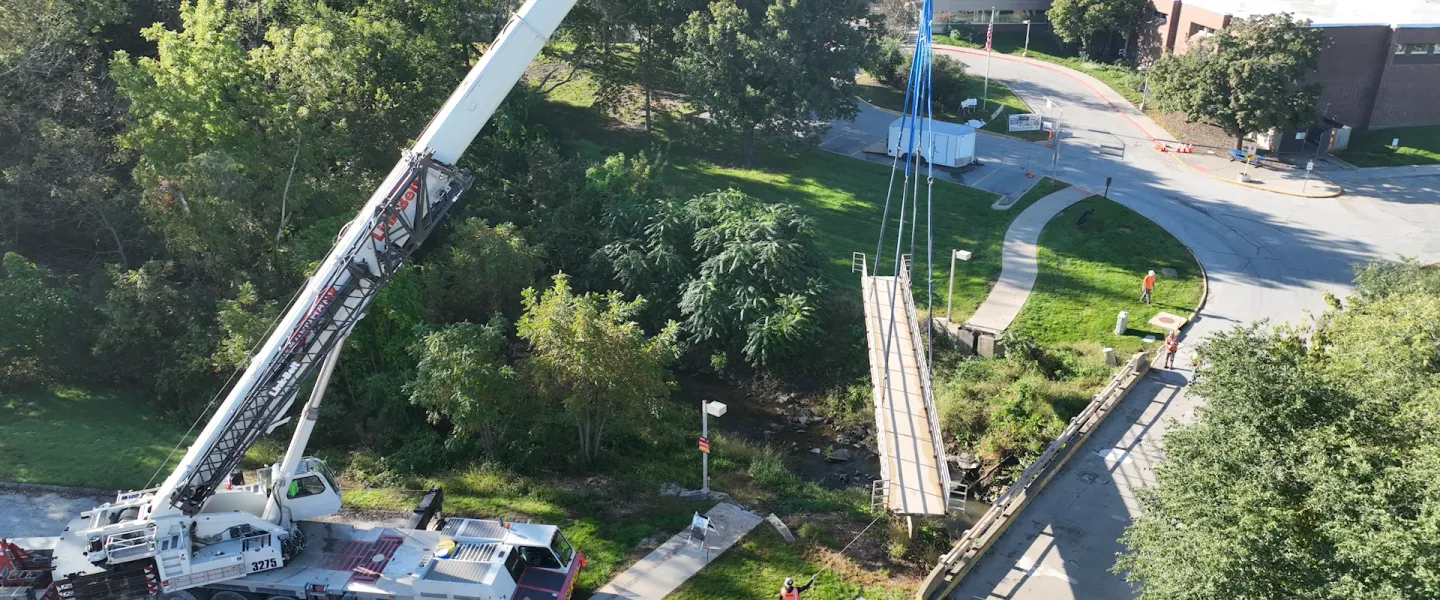 drone crane bridge
